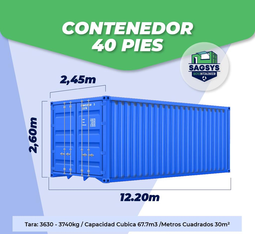 Container 40 Pies